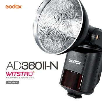 Godox Witstro AD360II-N TTL 1/8000 S 360 Вт Мощная вспышка Speedlite с литиевой батареей 4500 мАч PB960 для Цифровых зеркальных фотокамер Nikon