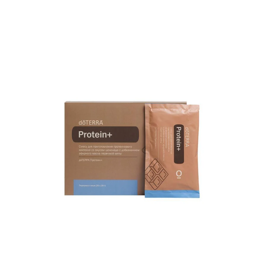 dōTERRA Protein+ со вкусом шоколада, 20 саше Protein+ Chocolate