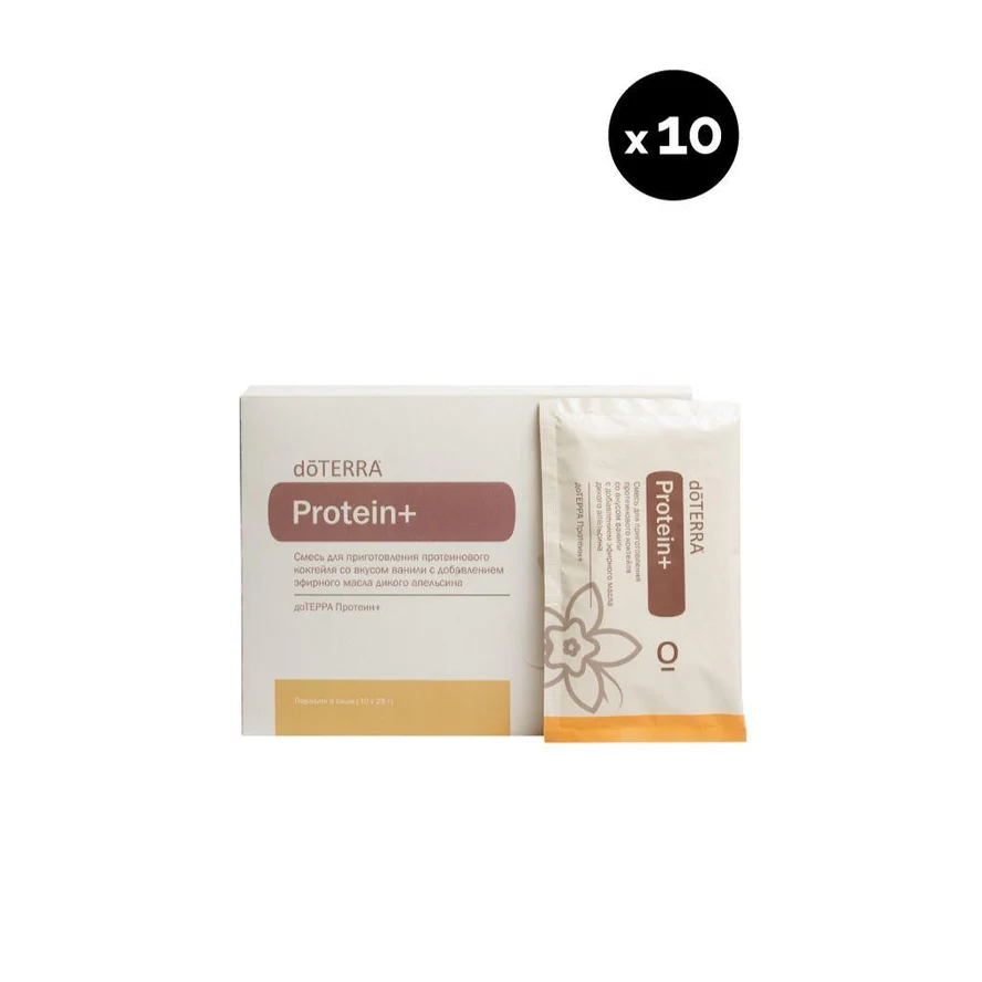 dōTERRA Protein+ со вкусом ванили, 10 саше Protein+ Vanilla