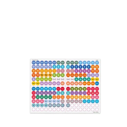 Наклейки с названиями смесей эфирных масел.