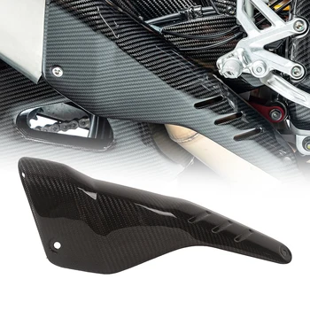 Аксессуары для крышки выхлопной трубы мотоцикла, Теплозащитный кожух из углеродного волокна Twill Gloss для Aprilia RSV4 2022