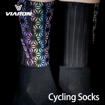 Велосипедные Носки Профессиональные Велосипедные Противоскользящие Дышащие Носки Для Спорта на открытом воздухе Гоночные Влагоотводящие Носки Для Женщин И Мужчин для 37-44
